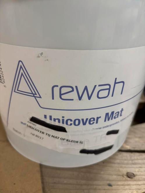 Rewah donkerbruine muurverf voor binnen en buiten 5liter, Hobby en Vrije tijd, Schilderen, Nieuw, Acrylverf, Ophalen