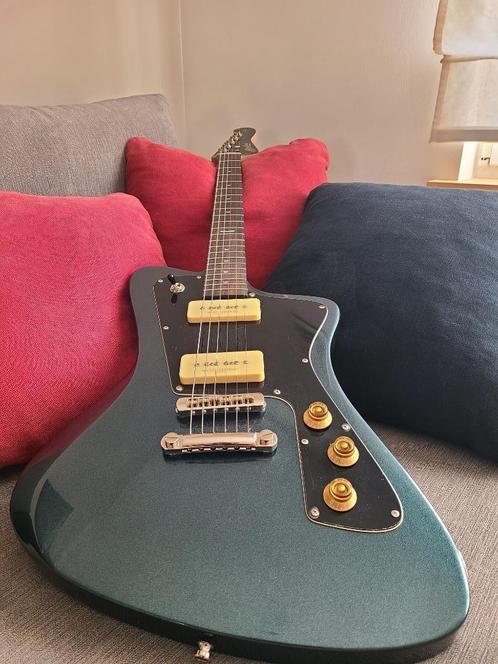 Baum Wingman Vega Glacier Blue, Muziek en Instrumenten, Snaarinstrumenten | Gitaren | Elektrisch, Zo goed als nieuw, Solid body