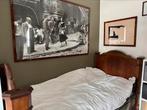 Antiek bed twijfelaar. Mooi hout. Weinig gebruikte matras, Huis en Inrichting, Slaapkamer | Bedden, Ophalen, Gebruikt, Twijfelaar