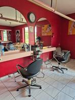 Kapsalon inboedel te koop, Huis en Inrichting, Ophalen, Gebruikt, Leer, Zwart