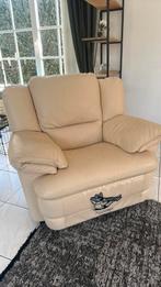 Natuzzi lederen zitbank top staat, Enlèvement, Comme neuf