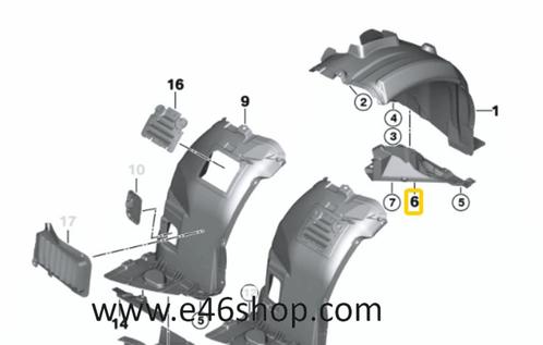 Wielkuip deel BMW E90 E91 E92 E93 X3 oe 51717159189 org bmw, Auto-onderdelen, Carrosserie, Bumper, BMW, Nieuw, Ophalen of Verzenden