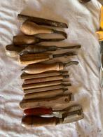 14 verschillende bijtels voor houtsculptuur, Ophalen of Verzenden