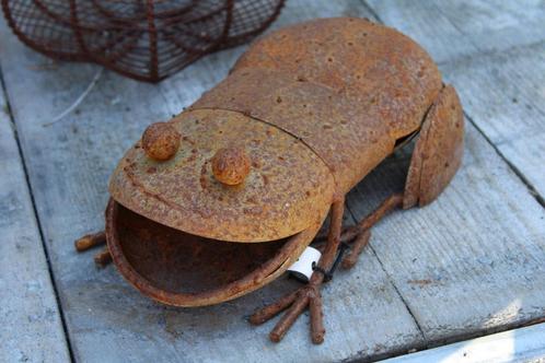 Rusty Pat smeedijzeren kikker, nieuw, Tuin en Terras, Tuinbeelden, Nieuw, Dierenbeeld, Metaal, Ophalen