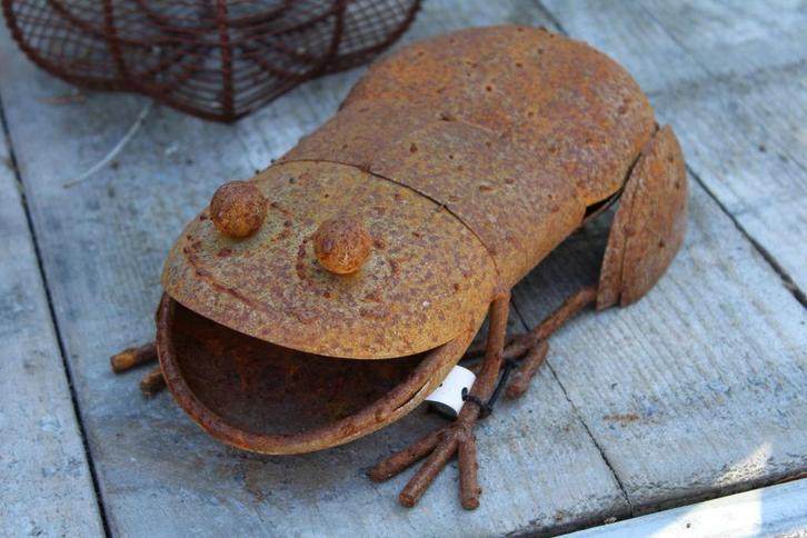 Rusty Pat smeedijzeren kikker, nieuw, Tuin en Terras, Tuinbeelden, Nieuw, Dierenbeeld, Metaal, Ophalen