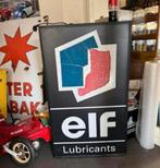 Elf motor olie oude reclame lichtbak, Ophalen, Gebruikt, Lichtbak of (neon) lamp