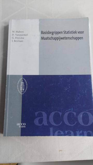 Basisbegrippen statistiek voor maatschappijwetenschappen beschikbaar voor biedingen