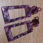 Leuke nieuwe oorbellen, paars, clips, Ophalen of Verzenden, Paars