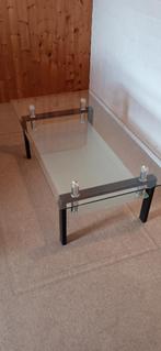 Salontafel in glas, Huis en Inrichting, Tafels | Salontafels, Ophalen, Glas