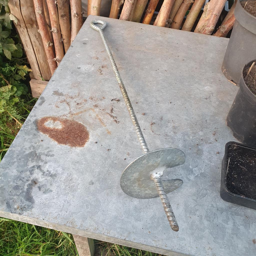 Grondanker gegalvaniseerd, 80 cm, Ophalen, Zo goed als nieuw