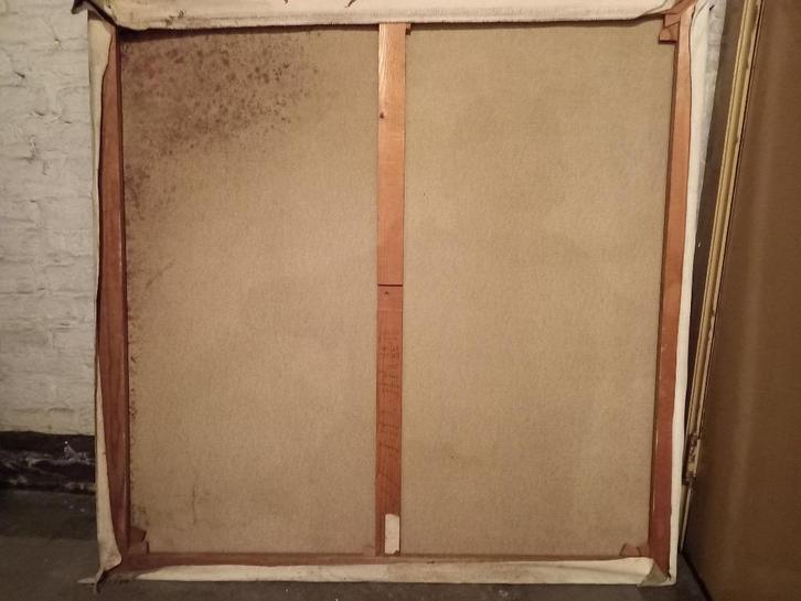 beschilderd doek op spieraam en spieraam, Hobby en Vrije tijd, Schilderen, Gebruikt, Doek, Ophalen