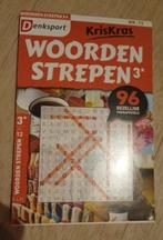 Denksport woorden strepen, Boeken, Ophalen of Verzenden, Zo goed als nieuw