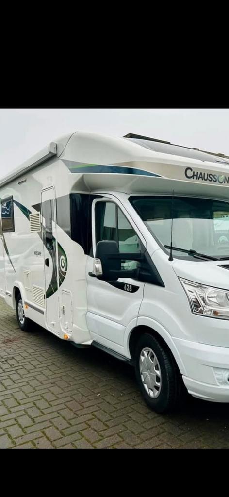 Camper Chausson 628 EB -FORD 2020, Caravans en Kamperen, Caravans, Particulier, Airco, Douche, Gascomfoor, Hordeur, Kachel, Koelkast