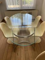 Table design et chaises, Huis en Inrichting, Complete eetkamers, Ophalen, Zo goed als nieuw