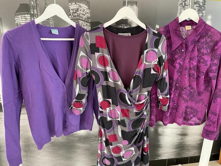 Pakket dames kledij - L - 4 stuks in totaal, Kleding | Dames, Dames-kledingpakketten, Gedragen, Maat 42/44 (L), Verzenden