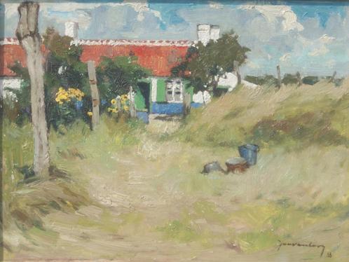 Jan Van Looy (1882-1971): Hoevezicht 1933 (66 x 53 cm), Antiek en Kunst, Kunst | Schilderijen | Klassiek, Ophalen