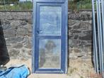 Av blauwe pvc-glazen deur, Ophalen, Gebruikt, Inclusief glas
