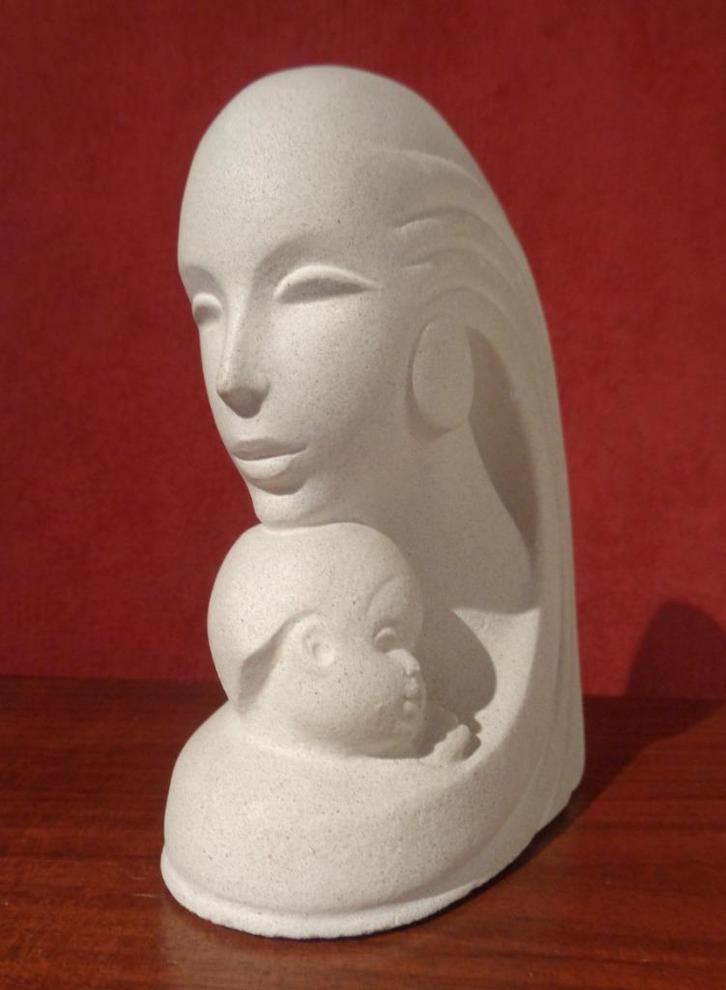 Art sur pierre marbrée. Œuvres d'art belges, Collections, Statues & Figurines, Neuf, Humain, Enlèvement ou Envoi