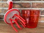Slagroomklopper Tupperware, Huis en Inrichting, Ophalen, Zo goed als nieuw, Rood, Overige typen