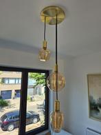 Goudkleurige moderne luster met 3 lampen NIEUW!eventueel 2 s, Ophalen, Nieuw