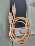 Cable d'imprimante   1m80  beige  -  utilisé  /  d'occasion., Informatique & Logiciels, Enlèvement ou Envoi, Utilisé, Câble d'imprimante