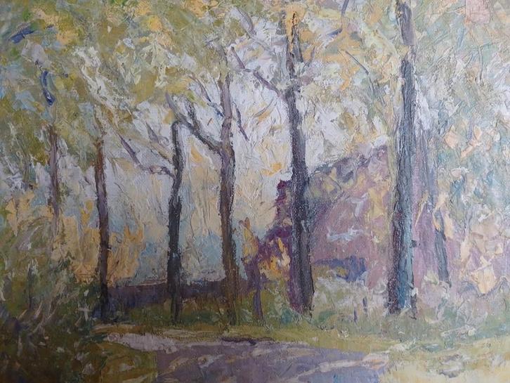 Adri Pieck  2  1894 - 1982   Landweg met hoeve, Antiek en Kunst, Kunst | Schilderijen | Klassiek, Verzenden