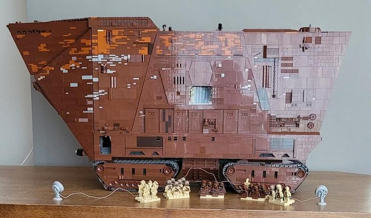 Lego, Sandcrawler, Star Wars, MOC, éclairage, Enfants & Bébés, Jouets | Duplo & Lego, Neuf, Lego, Ensemble complet, Enlèvement