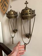 Lanternes religieuses anciennes en cuivre en parfait état., Antiquités & Art, Enlèvement
