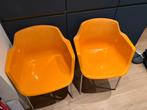 Vintage seventies kuipstoelen, Huis en Inrichting, Stoelen, Ophalen, Kunststof, Gebruikt, Twee