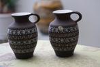 Paar vintage keramische vaas uit 1970 Duitsland U Keramik, Ophalen of Verzenden