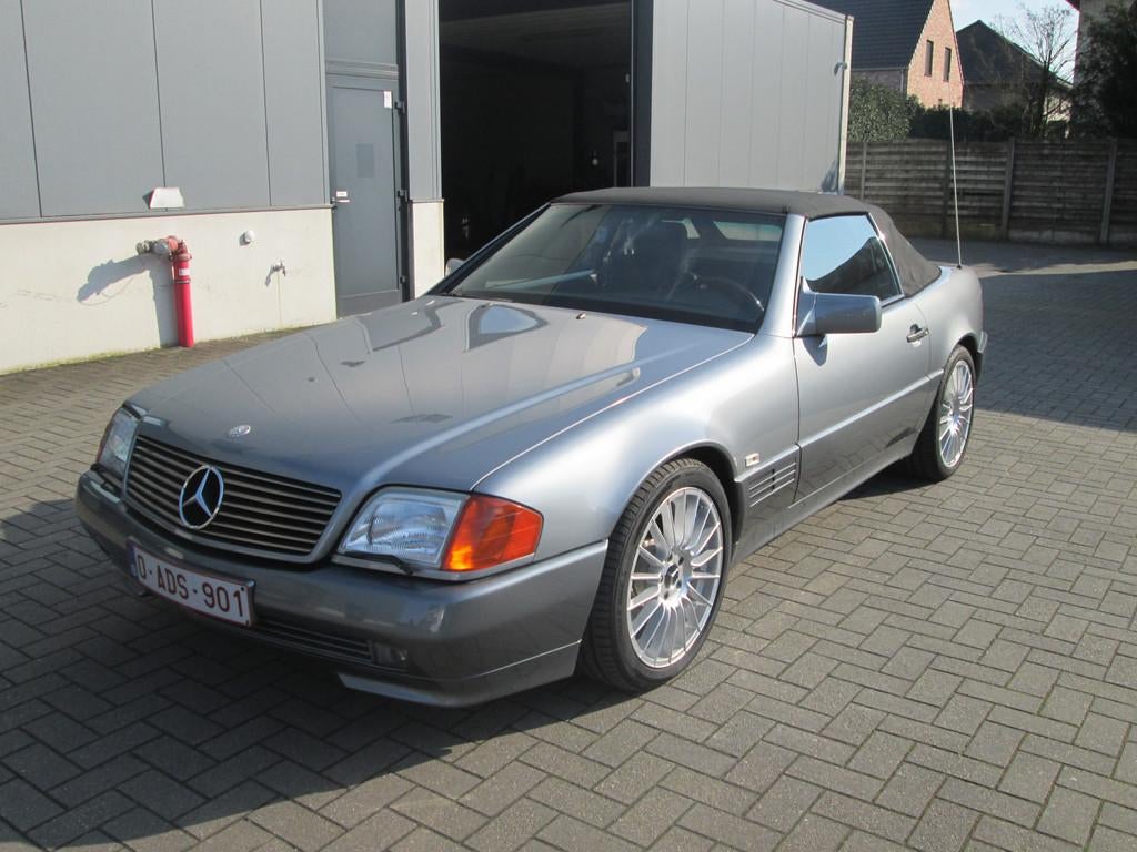 Mercedes-Benz SL-Klasse SL500 TOPSTAAT (automatique), Autos, Cuir, Argent ou Gris, Achat, Entreprise
