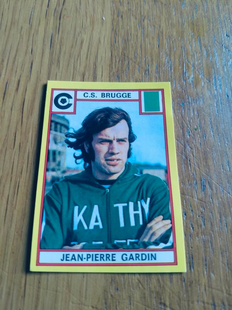 Panini sticker Football 75 Jean-Pierre Gardin Cercle Brugge, Enlèvement ou Envoi, Autocollant