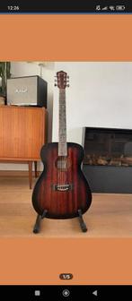 Harley benton delta blues oe, Ophalen, Gebruikt, Western- of Steelstringgitaar, Met koffer