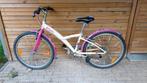 B’Twin Meisjesfiets 24 inch – Wit/Roze, Fietsen en Brommers, Ophalen, 24 inch, Versnellingen
