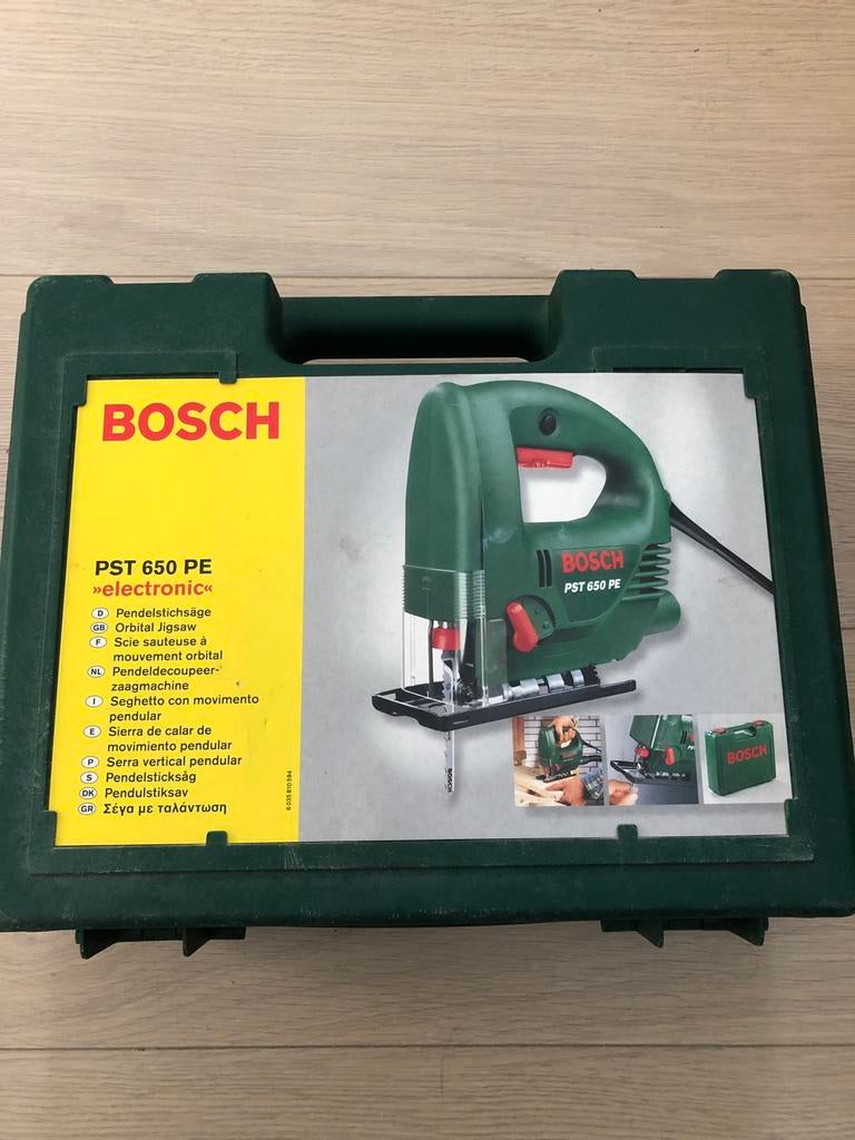 Bosch PST 650 PE electronic decoupeerzaag in originele case, Doe-het-zelf en Bouw, Gereedschap | Zaagmachines, Gebruikt, Decoupeerzaag