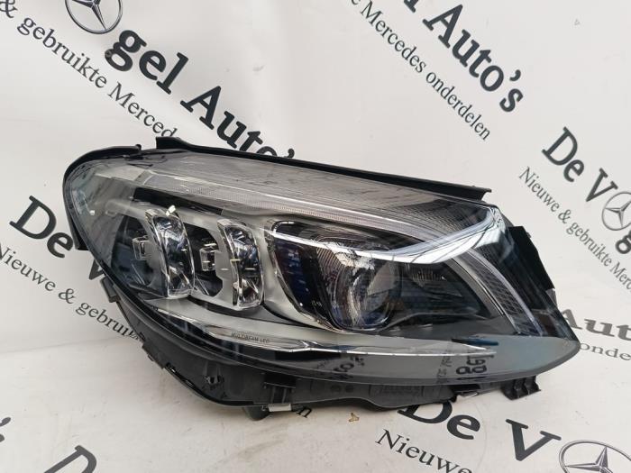 Koplamp rechts van een Mercedes C-Klasse, Gebruikt, -, Ophalen of Verzenden, -