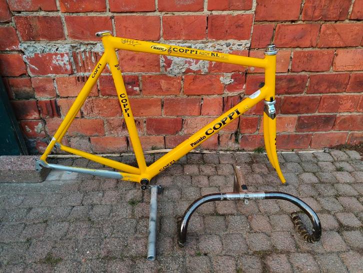 Fausto Coppi alloy KL lux retro koerskader te koop!!, Fietsen en Brommers, Fietsonderdelen, Frame, Ophalen