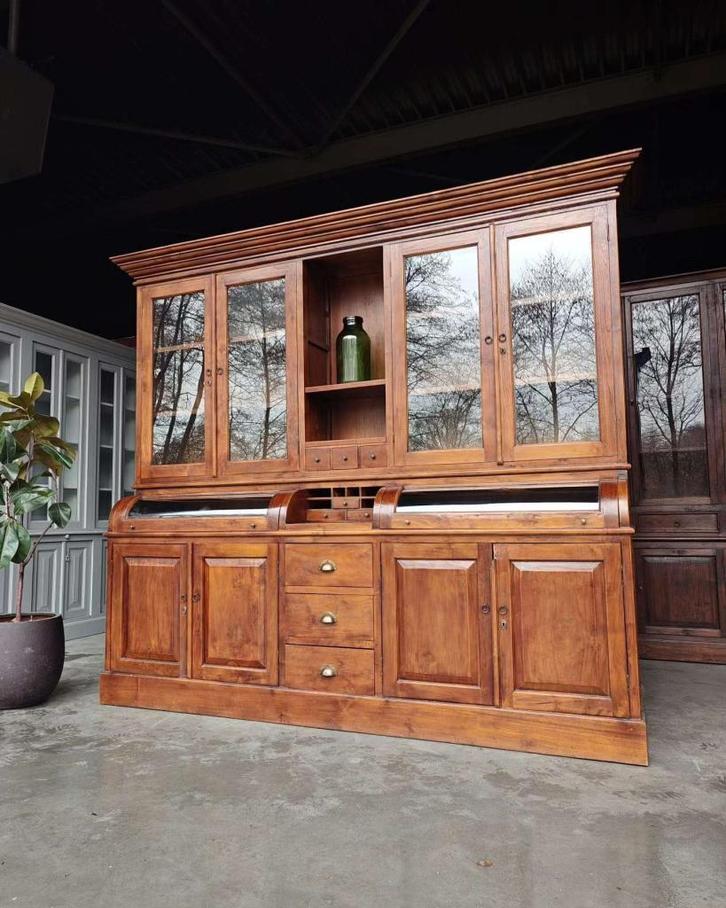 Grutterskast | Oude Servieskast | Winkelkast kleppen #3934, Antiquités & Art, Antiquités | Meubles | Armoires, Enlèvement ou Envoi