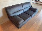 Like New! Modern 2-Seater Sofa – Grey Leather Look, Ophalen of Verzenden, Zo goed als nieuw