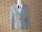 (108)- veste femme t.40 grise noire, Ophalen of Verzenden, Gedragen, Maat 38/40 (M), Grijs