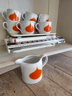 Vrolijke Vintage porselein tasjes met melkpotje, Ophalen of Verzenden, Porselein