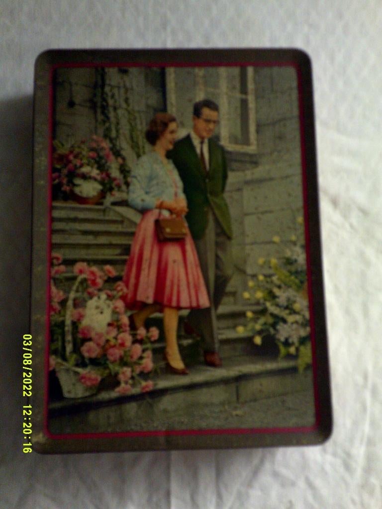 Vintage blikken doos Koningshuis, Enlèvement ou Envoi, Utilisé, Autres types