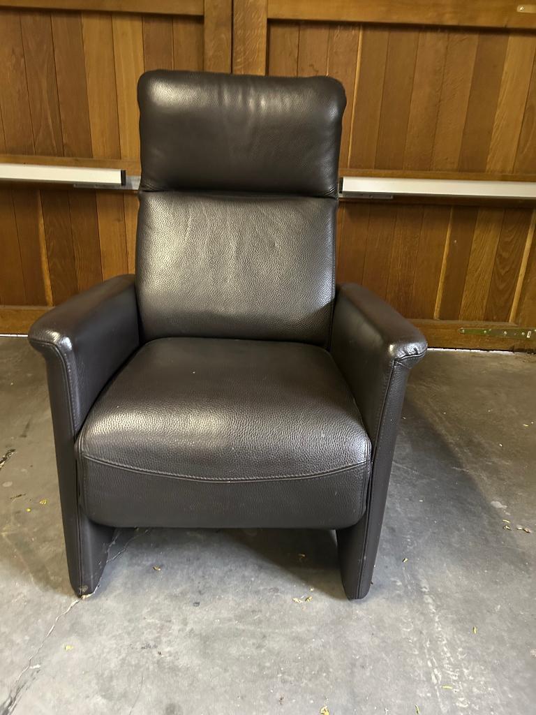 Lederen relax zetel, Ophalen, Zo goed als nieuw, Leer