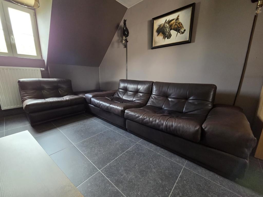 Lederen salon., Huis en Inrichting, Ophalen