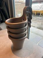 Bloempotten 4 stuks elho, Tuin en Terras, Ophalen, Zo goed als nieuw