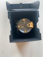 Diesel, Handtassen en Accessoires, Horloges | Heren, Leer, Staal, Polshorloge, Zo goed als nieuw