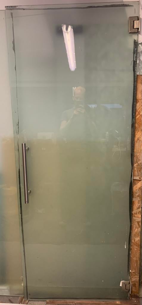 Glazen deur, Ophalen, Gebruikt, Minder dan 80 cm, Binnendeur