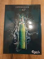 Metaal Reclamebord - Carlsberg -, Ophalen of Verzenden, Gebruikt, Reclamebord, Plaat of Schild, Overige merken