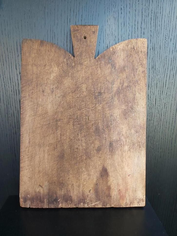 Grote (47cm) oude franse snijplank / broodplank, patiné !, Antiquités & Art, Curiosités & Brocante, Enlèvement ou Envoi