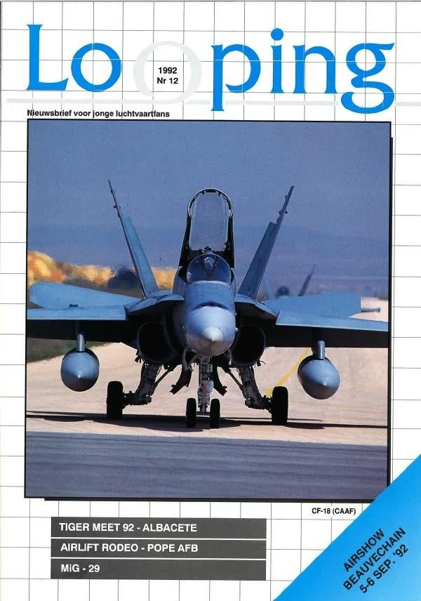 Looping   Nieuwsbrief voor jonge luchtvaartfans - 1992 Nr 12, Ophalen, Nieuw, Boek of Tijdschrift